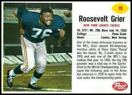 19 Roosevelt Grier